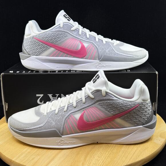 Nike Sabrina 2 Women's Size 14/ Men's 12.5 Grey Pink FQ2174-100 Brand New DS - Picture 1 of 8